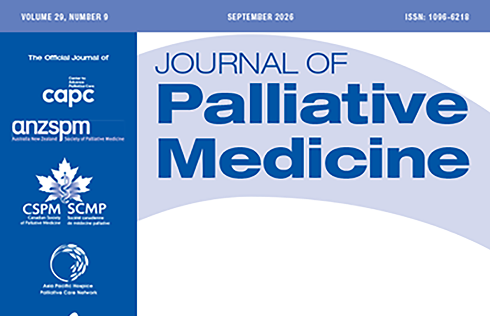 Journal of Palliative Medicine cover